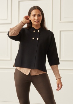 Isay Jena Poncho Black
